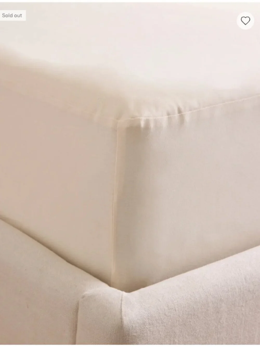 Quince Organic Waterproof Mattress Protector | Full | Natural | Organic Cotton